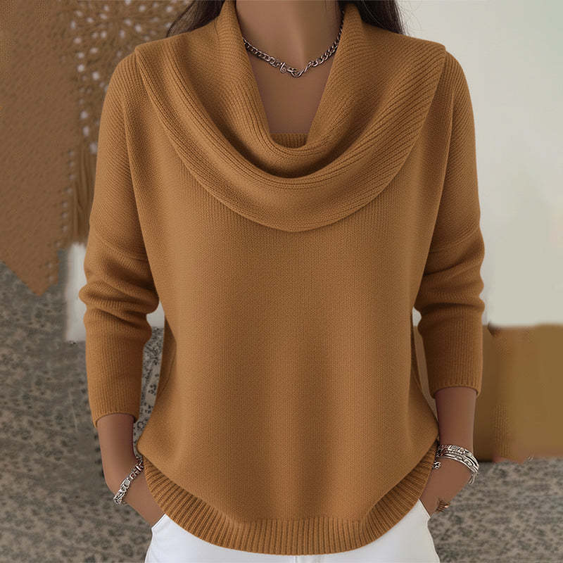 Julia · Jersey con cuello drapeado