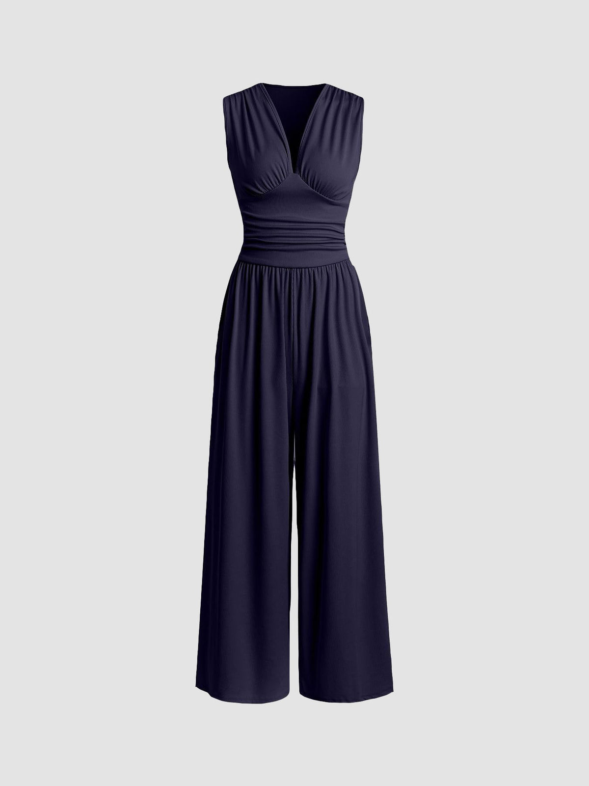 Caridad · Mono elegante sin mangas de pierna ancha