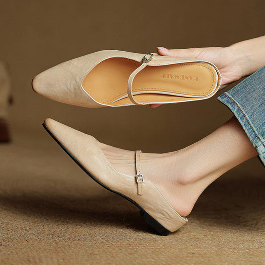 Renata | Mules en Vera Pelle