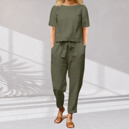 Vanda · Conjunto elegante de lino suave