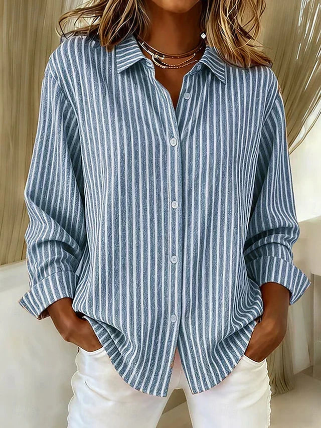 Jimena · Camisa de rayas con botones