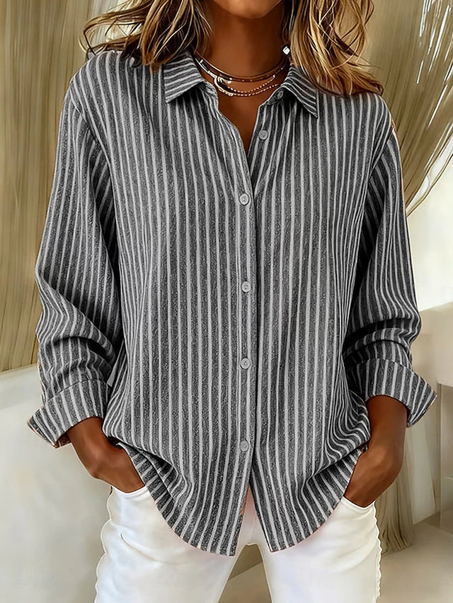 Jimena · Camisa de rayas con botones