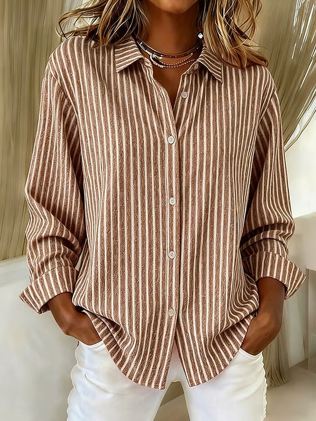 Jimena · Camisa de rayas con botones