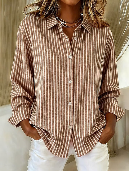Jimena · Camisa de rayas con botones