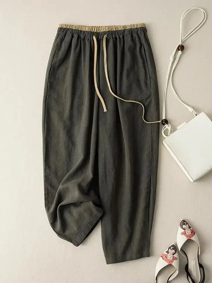 Annalisa · Pantalones harén de lino suave