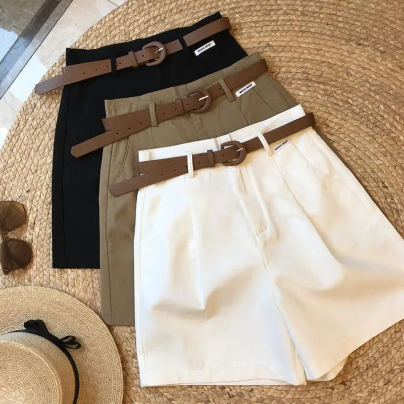 Bianca · Pantalones cortos elegantes de algodón