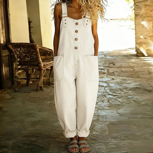 Mae | Overol de denim vintage con tirantes regulables