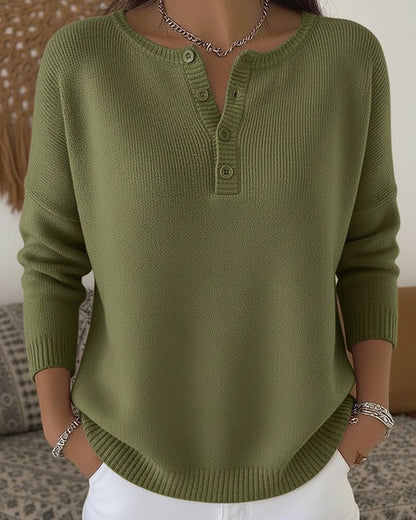 Helena · Jersey de punto con botones Henley