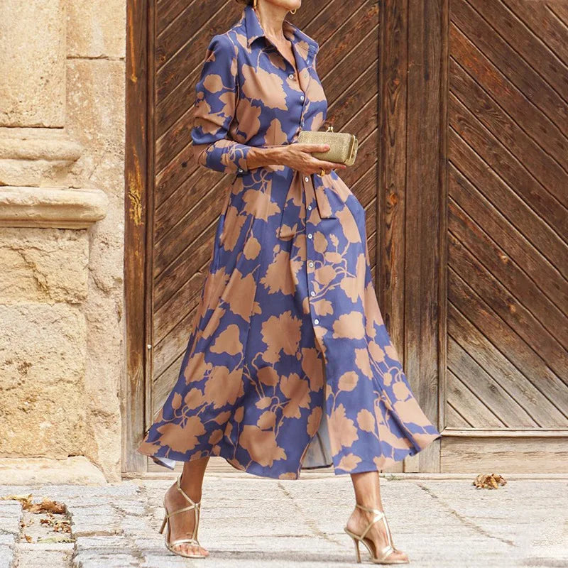 Paola · Vestido floral refinado