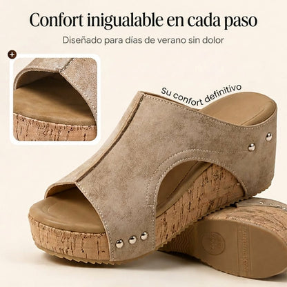 Anna | Sandalias de cuña con soporte ortopédico