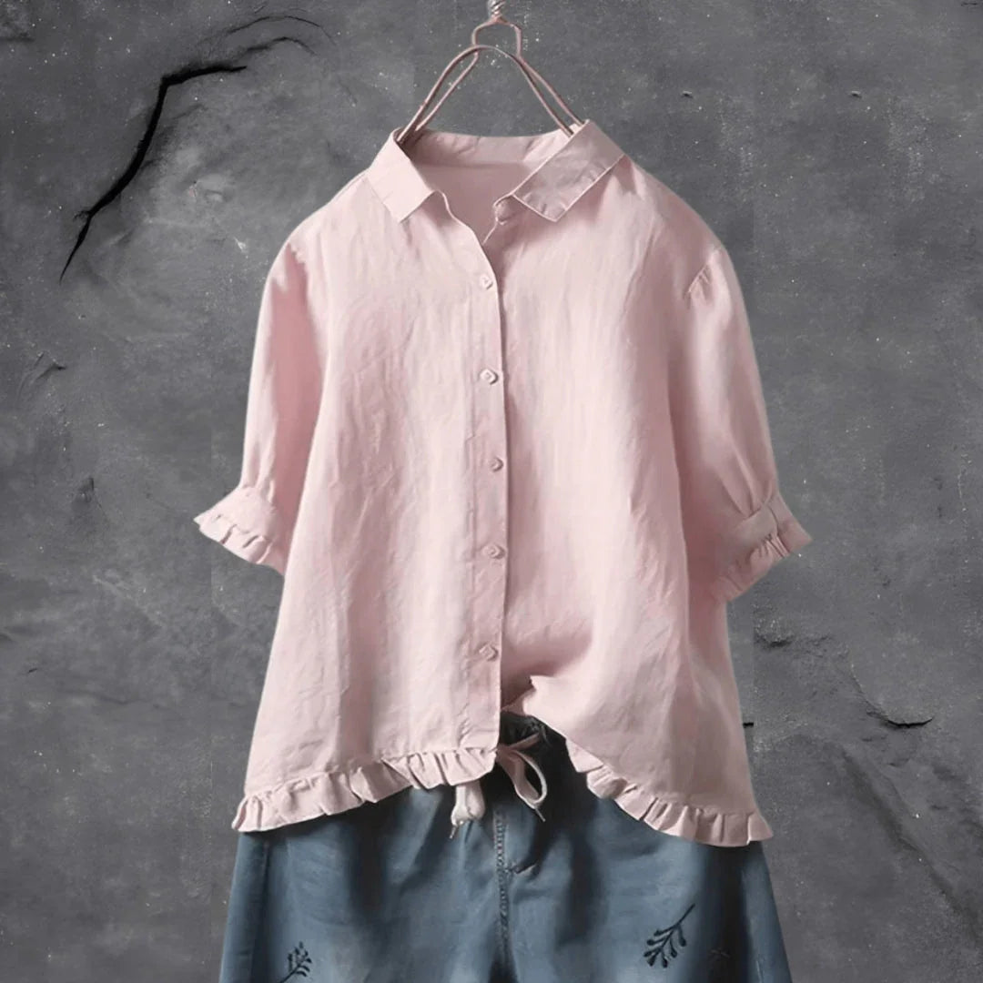 Amalia · Blusa refinada de media manga