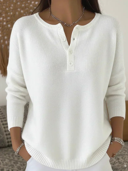 Helena · Jersey de punto con botones Henley