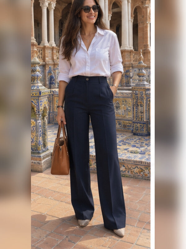 Foto de clienta con pantalones Alessia