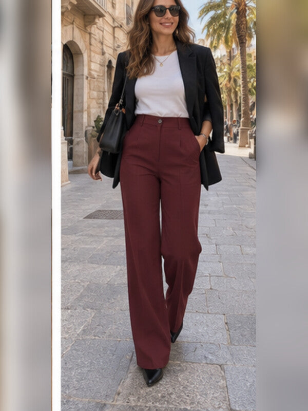 Foto de clienta con pantalones Alessia