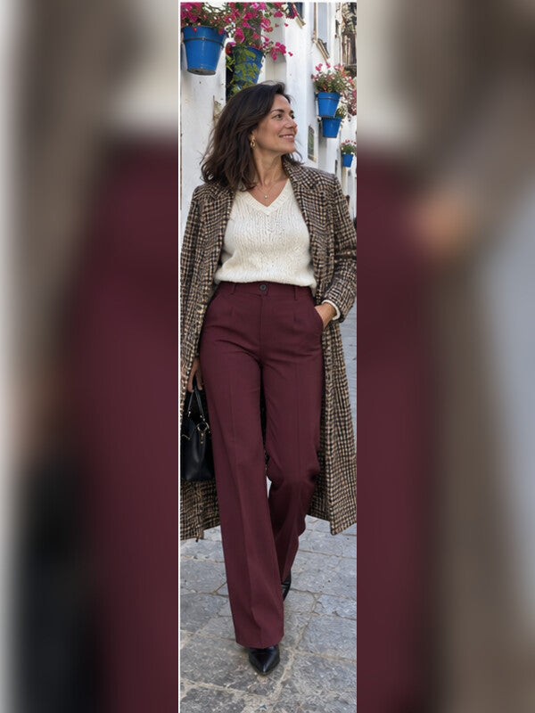 Foto de clienta con pantalones Alessia
