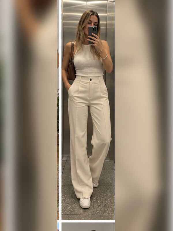 Foto de clienta con pantalones Alessia