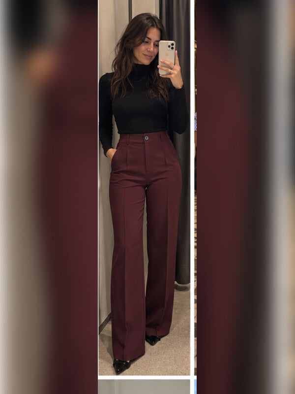 Foto de clienta con pantalones Alessia