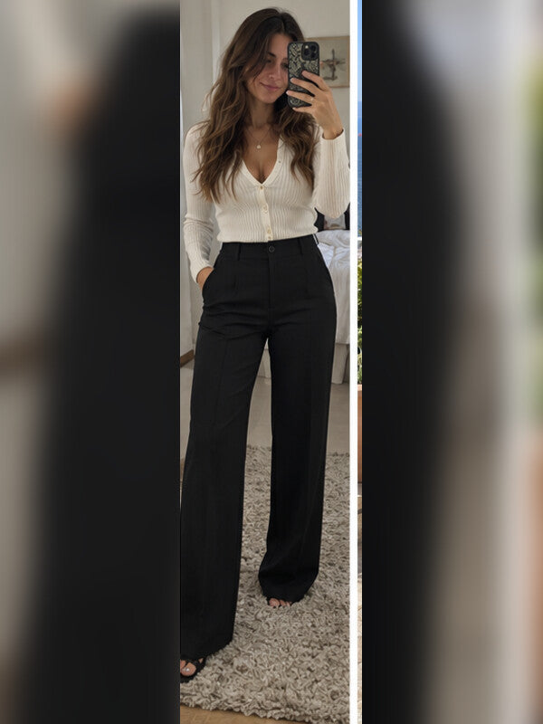 Foto de clienta con pantalones Alessia