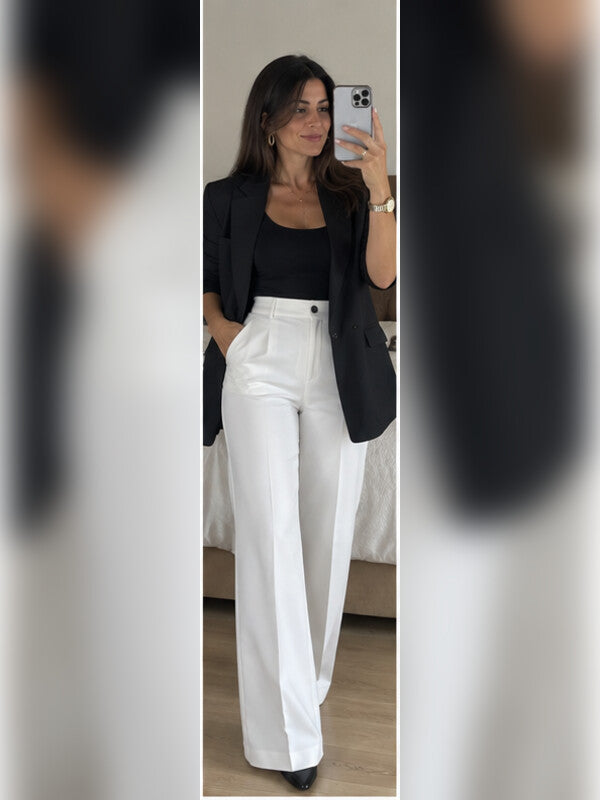 Foto de clienta con pantalones Alessia