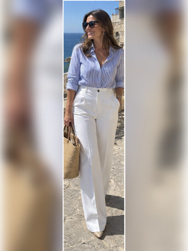 Foto de clienta con pantalones Alessia