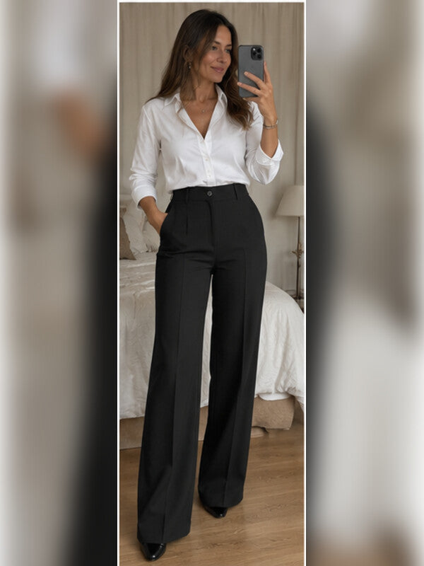 Foto de clienta con pantalones Alessia