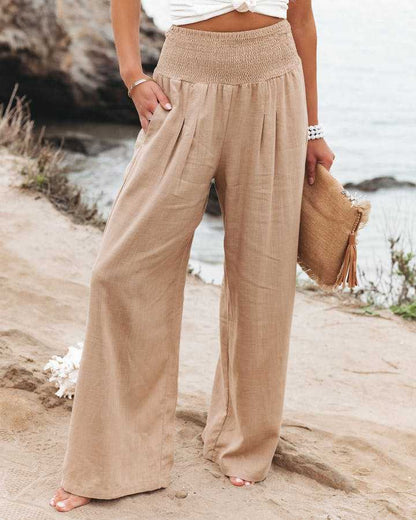 Nives · Pantalones ligeros de lino
