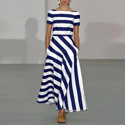 Miranda · Vestido de rayas sedosas