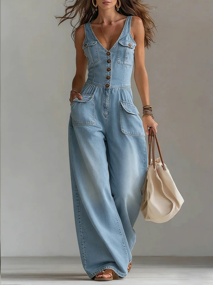 Sophie™ | Mono de denim holgado
