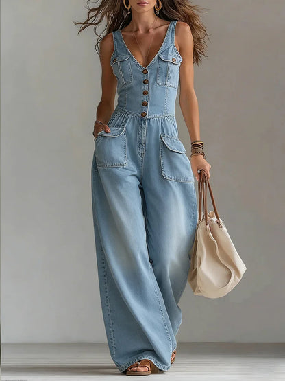 Sophie™ | Mono de denim holgado