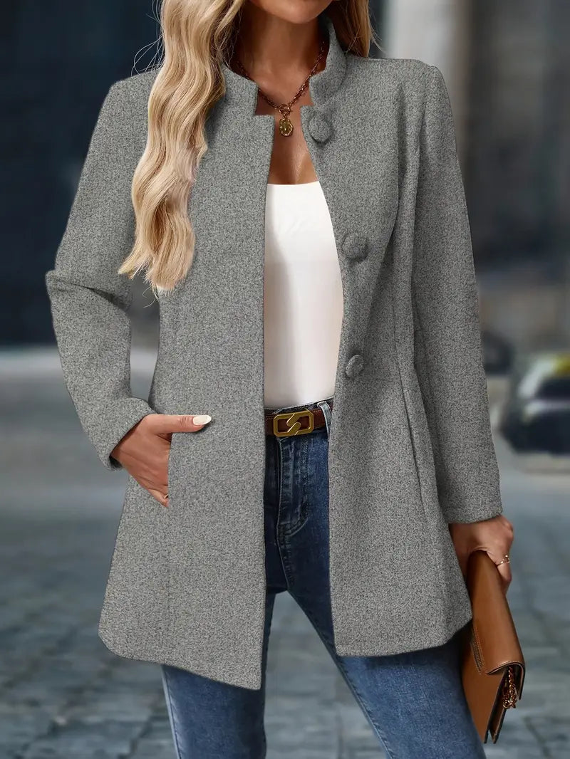 Giada · Chaqueta elegante de sastrería y acabado mate