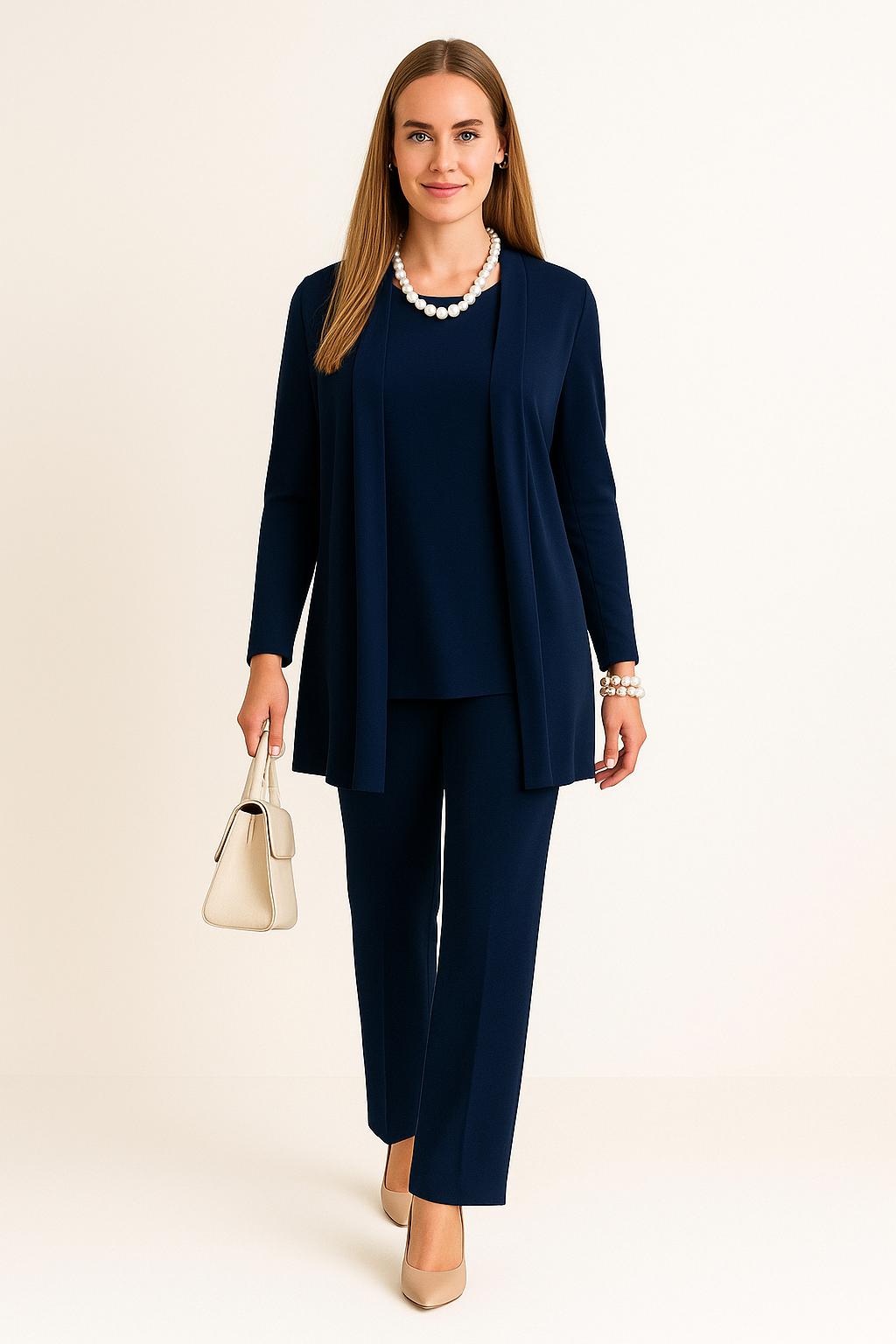 Morena · Conjunto elegante estructurado