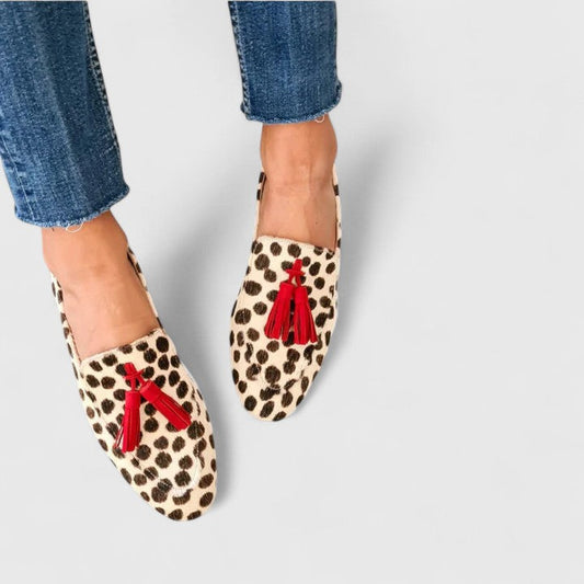 Simona | Mocasín Leopardo Estampado Cómodo