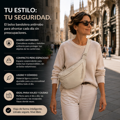 Elena · Bolso de Hombro Beige