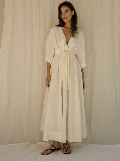 Amalfi · Vestido Midi de Lino
