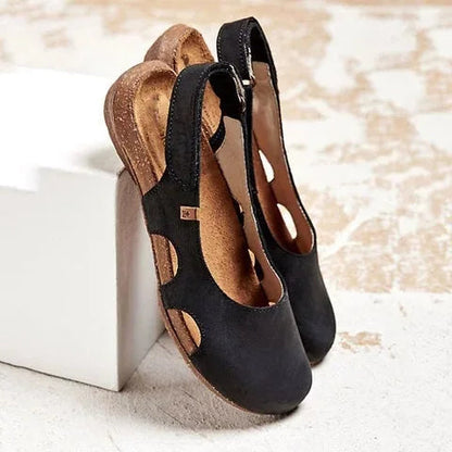 Selene · Zapatos destalonados de ante suave