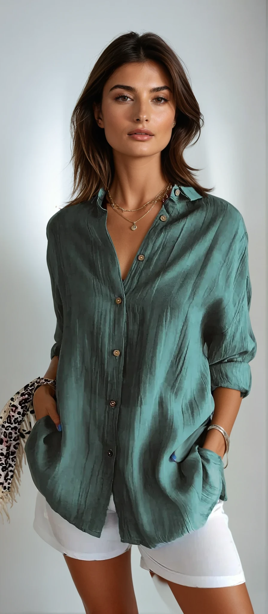 Diletta · Blusa de algodón sin esfuerzo