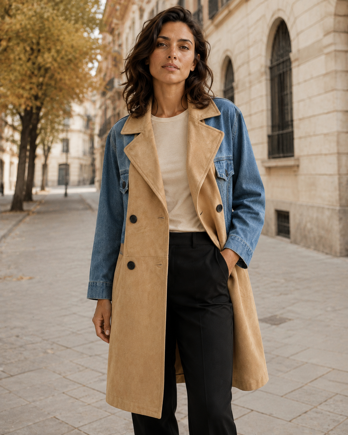 Benedetta · Chaqueta refinada de ante