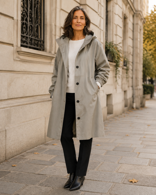 Berenice · Abrigo trench con capucha
