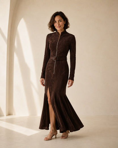 Costanza · Vestido premium de ante suave