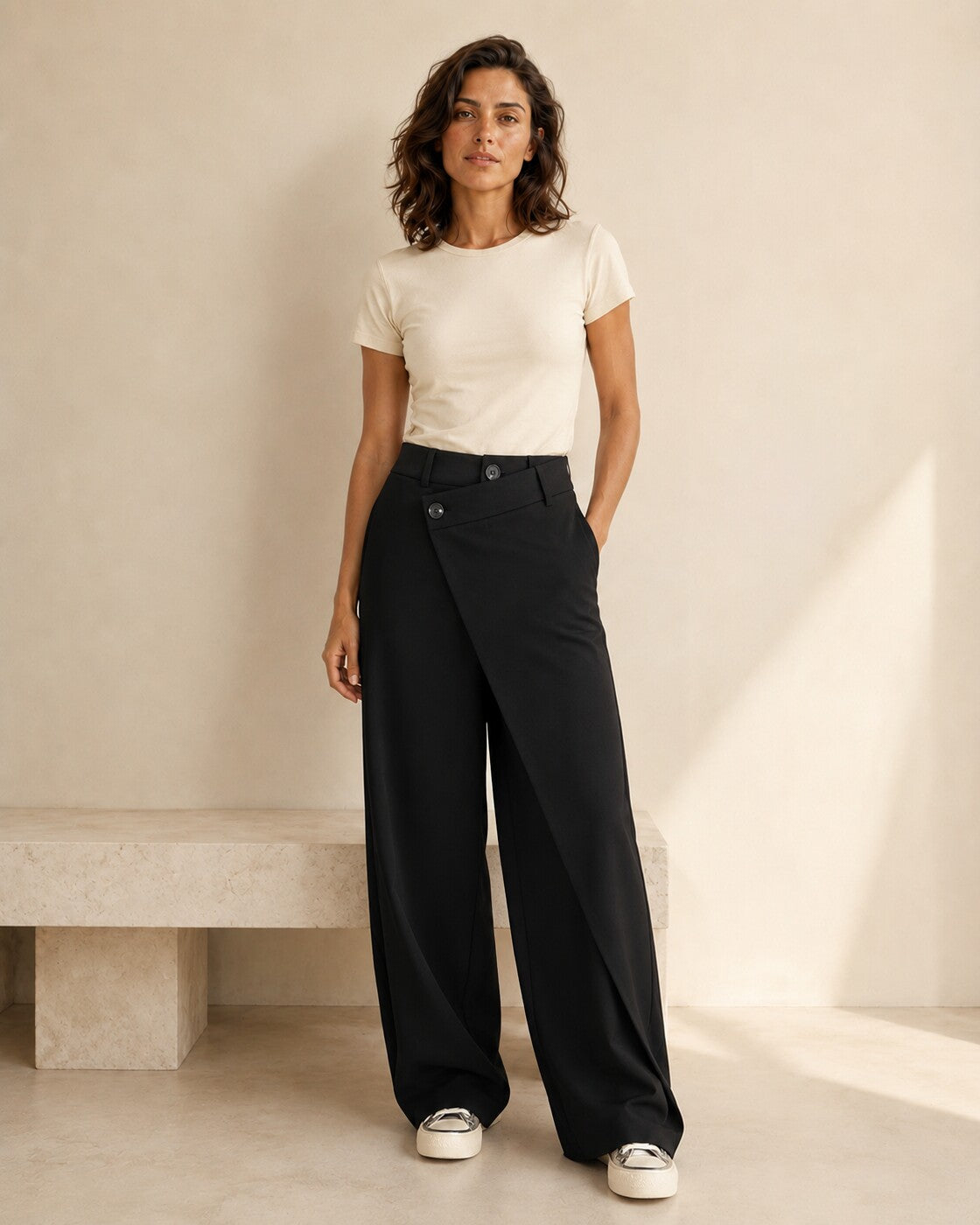 Elettra · Pantalones cómodos de pierna ancha