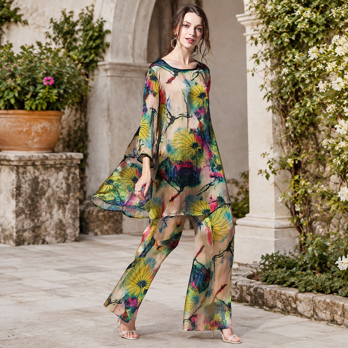 Fiorella · Conjunto floral suave