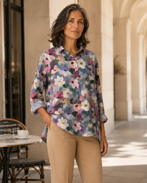 Giuditta · Blusa premium de satén