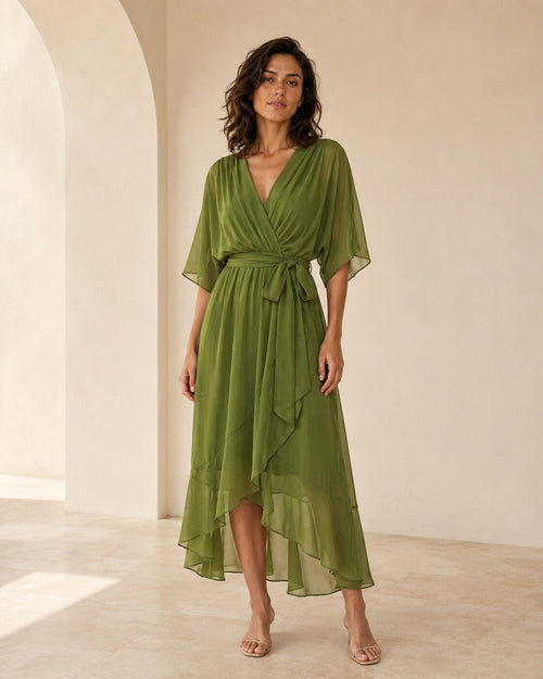 Iris · Vestido fluido premium