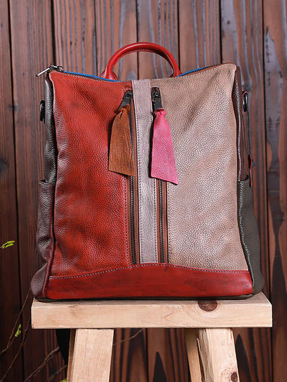 Livia · Mochila multicolor de piel
