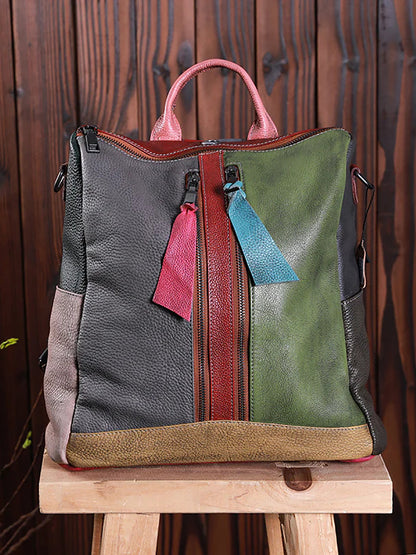 Livia · Mochila multicolor de piel