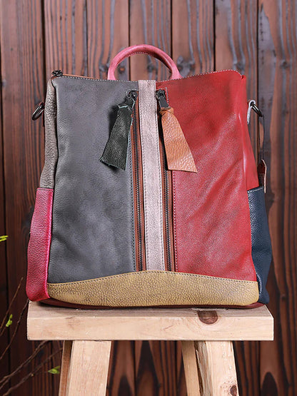 Livia · Mochila multicolor de piel