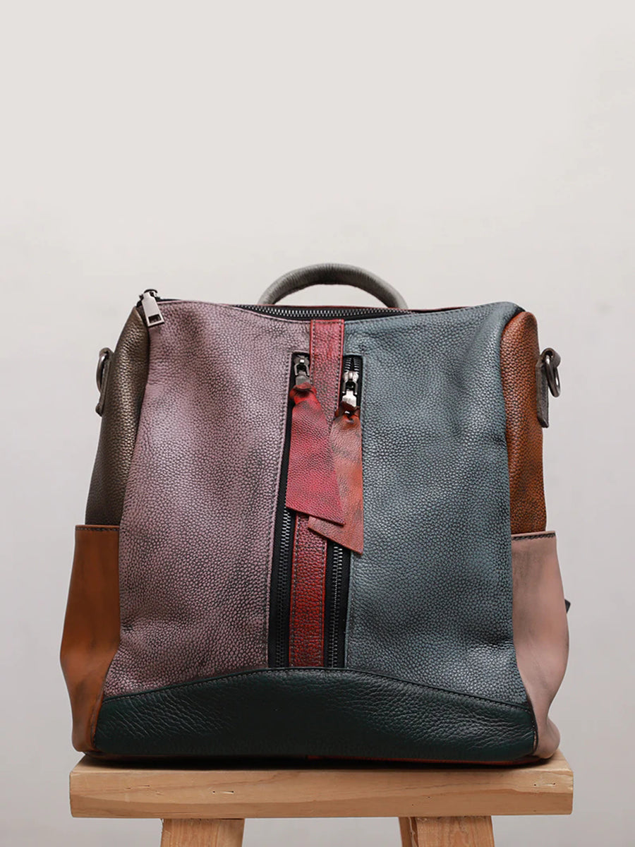 Livia · Mochila multicolor de piel