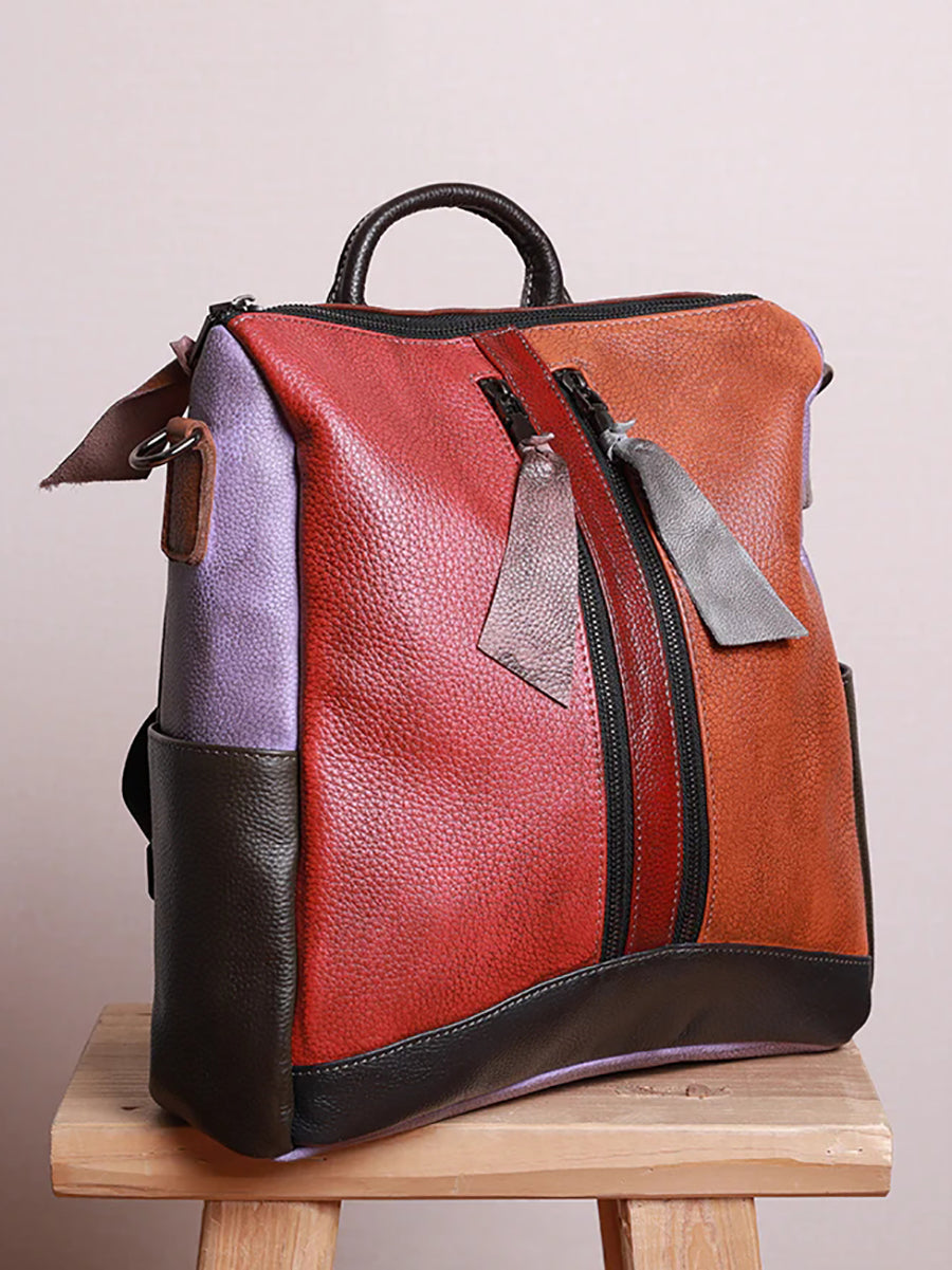 Livia · Mochila multicolor de piel