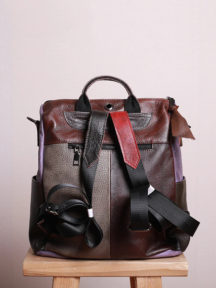 Livia · Mochila multicolor de piel