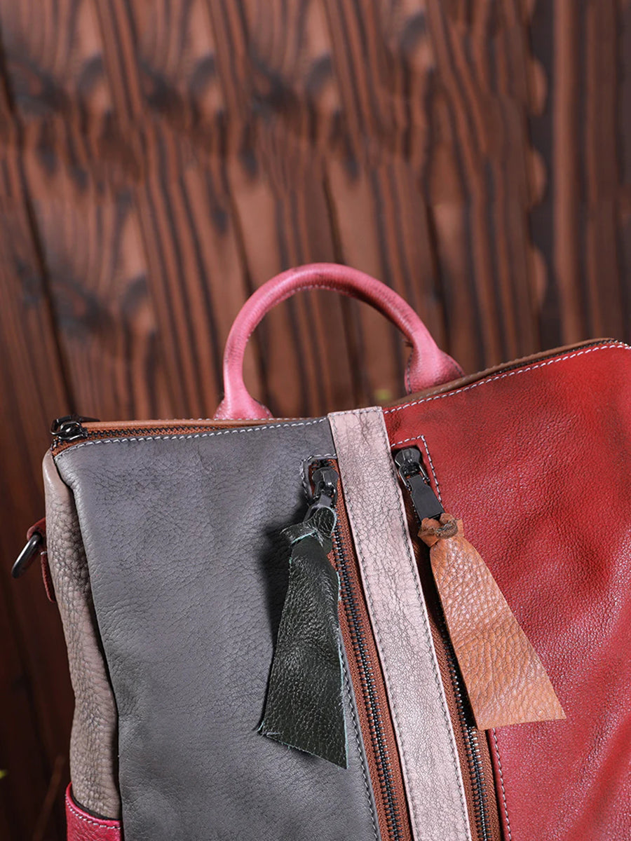 Livia · Mochila multicolor de piel